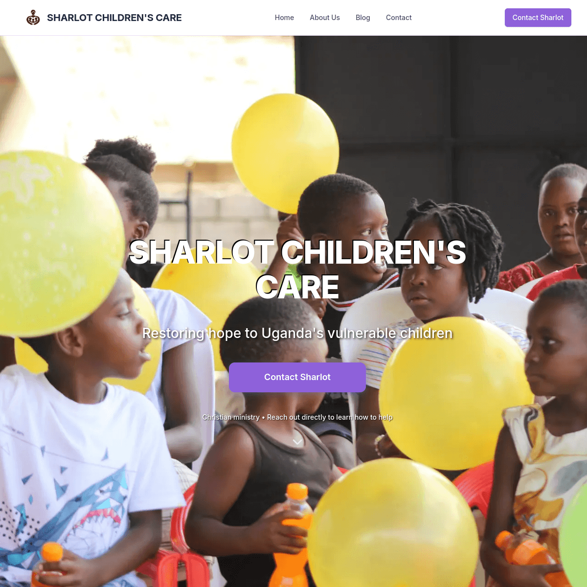 Sharlot Children's Care website preview