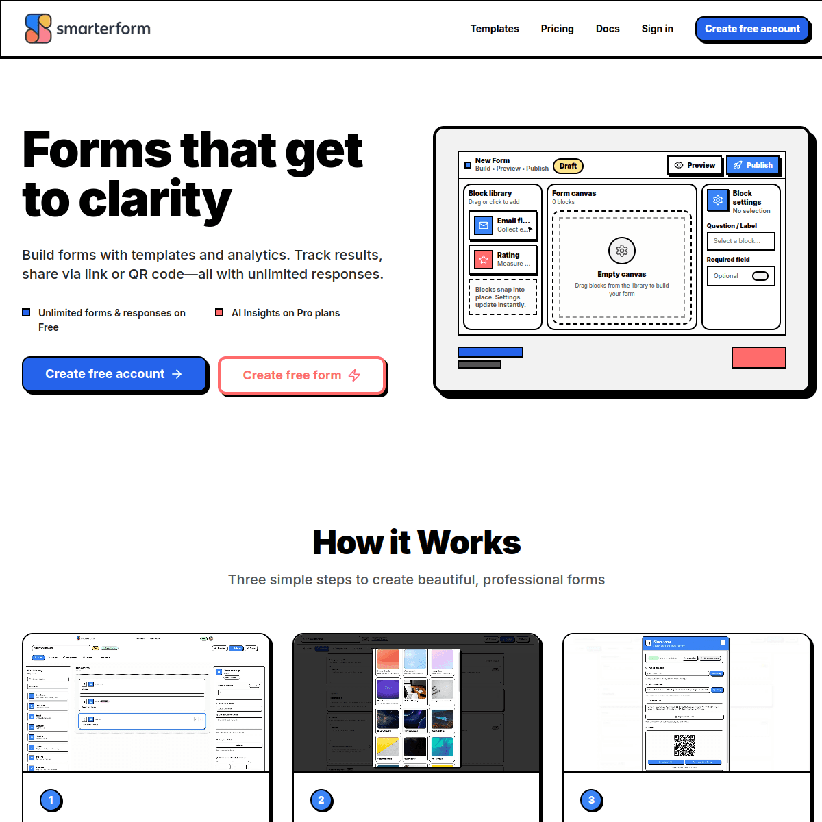 SmarterForm website preview